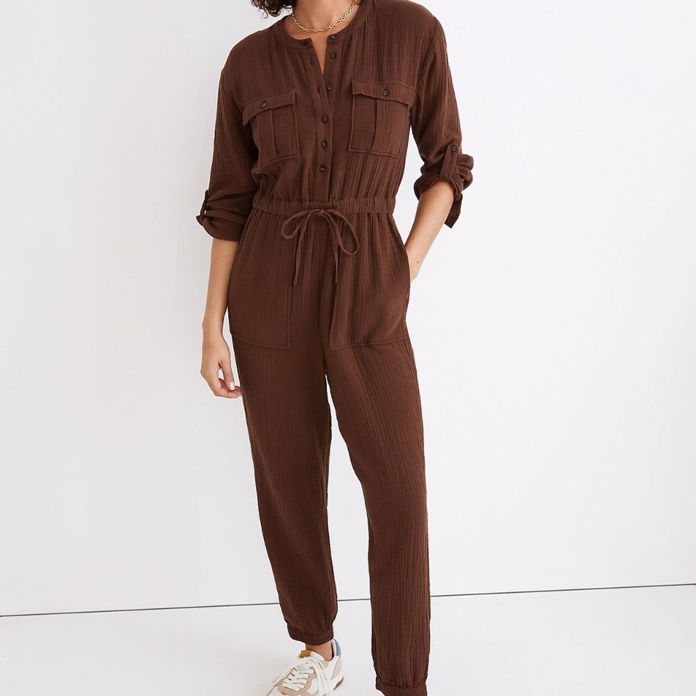 Madewell Lightspun Tapered-Leg Jumpsuit